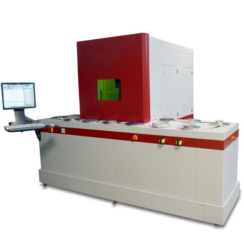Faserlaser-Markiermaschine - L-in - penteq - automatisch / CNC / mit Visionssystem
