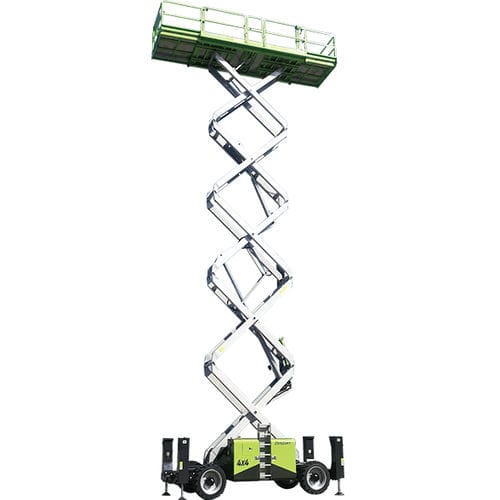 Scherenarbeitsbühne für schwierige Gelände - ZS1623RT - Zoomlion Heavy Industry Science & Technology Co., - auf Rädern / Diesel / für Außenbereich