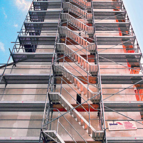 Stationäres Gerüst - BOSTA® 70 - Hünnebeck GmbH - Fassaden / modular
