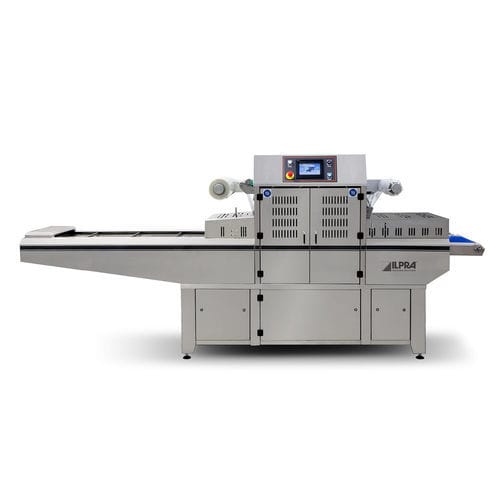 Schalensiegler für Schalen - FOODPACK SPEEDY DUO - Ilpra S.p.A. - linear / automatisch / für die Lebensmittelindustrie