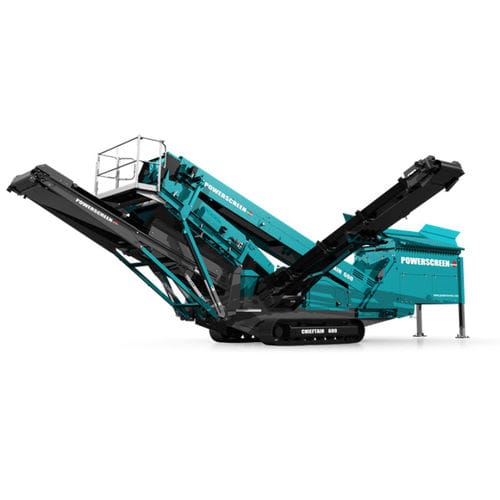 Siebanlage für Steinbrüche - CHIEFTAIN 600 - Powerscreen - mobil / für Schüttgut / 2-Fraktionen