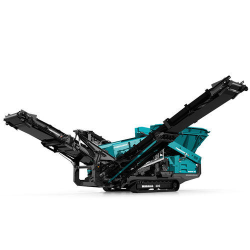Siebanlage für Baustellen - WARRIOR 800 - Powerscreen - mobil / lineare Schwingungen / für Schüttgut