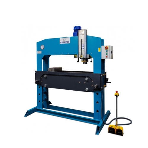 Hydraulische Presse - CD-100 - Mécamaq - motorisiert / Richt / mit gleitenden Antriebsköpfen