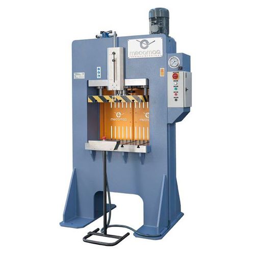 Hydraulische Presse - PDM-100 - Mécamaq - Form / für Produktion / mit festem Tisch