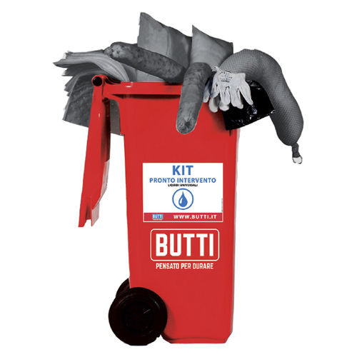 Notfallset gegen chemische Verschmutzungen - 909KL120 - BUTTI - für Öl-Verschmutzungen / Universalkit gegen Umweltverschmutzung