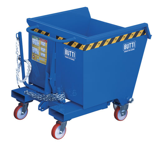 Metallkippbehälter - 748R - BUTTI - Stahl / für Müll / für Gabelstapler