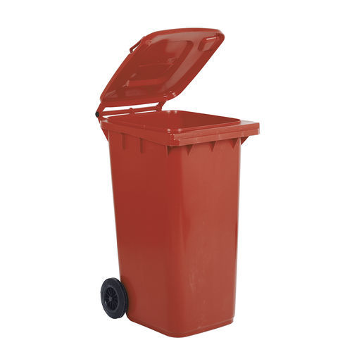 Polyethylen-Müllbehälter - 941L120 - BUTTI - mit 2 Rädern / mit Griff / Pedal