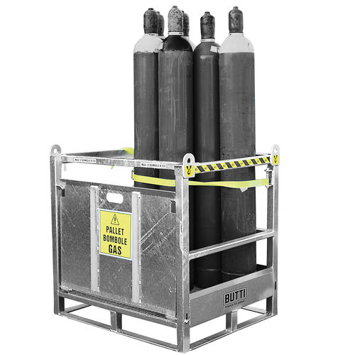 Transportgestell für Lager - 8870I1121X - BUTTI - für Paletten / für Gasflaschen / für Haken