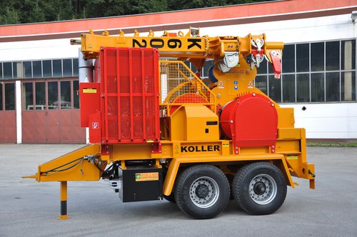 Mastkabel / Zum Rücken in Hanglagen und Gefällen - K602H - Koller Forsttechnik - anhängermontiert
