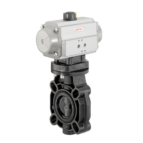 Absperrklappe - D451 - GEMÜ Gebrüder Müller Apparatebau GmbH & Co. KG - pneumatisch / für Wasser / für Lösungsmittel