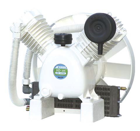Kolbenkompressor - HD series - SWAN AIR COMPRESSOR - Luft / mit Elektromotor / stationär