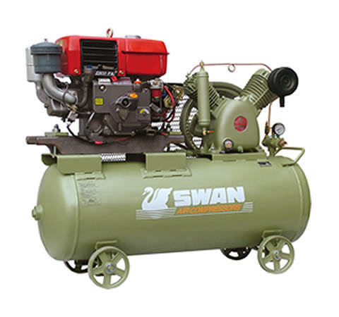Kolbenkompressor - HE - SWAN AIR COMPRESSOR - Luft / dieselbetrieben / auf Rollen