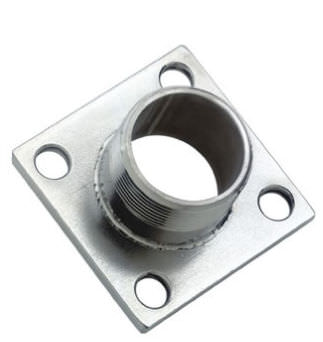Rohrflansch - 524 series - Morsello Inox srl - Edelstahl / quadratisch