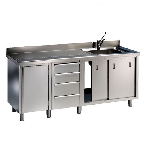Edelstahl-Werkbank - SGD series - DISSET ODISEO, S.L. - modular
