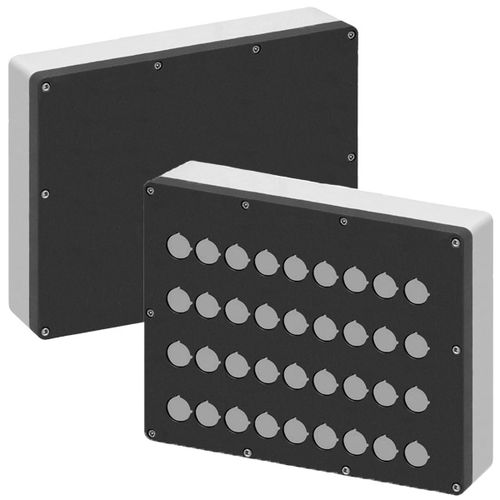 Gehäuse für Drucktaster - New Elfin - wandmontiert / rechteckig / Aluminium