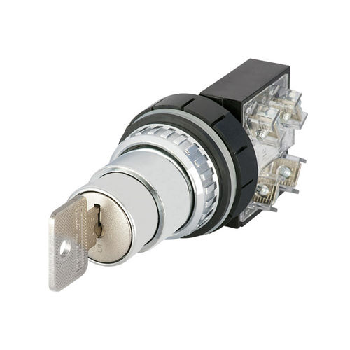 Federdruck-Drucktaster - New Elfin - Schlüssel / IP65 / für Schalttafeleinbau