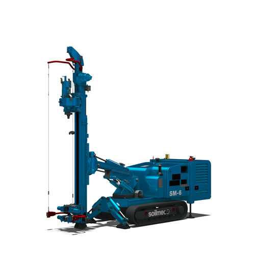 Kernbohrgerät - SM-6  - SOILMEC S.P.A. - Klein / auf Raupen / drehbar