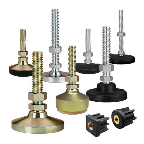 Maschinenfuß - Acme  - S&W Manufacturing - Stahl / Nivellier / Gewinde