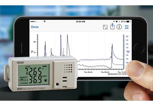 Temperatur-Datenlogger - HOBO MX1101  - ONSET - Luftfeuchtigkeit / Bluetooth / mit LCD-Display