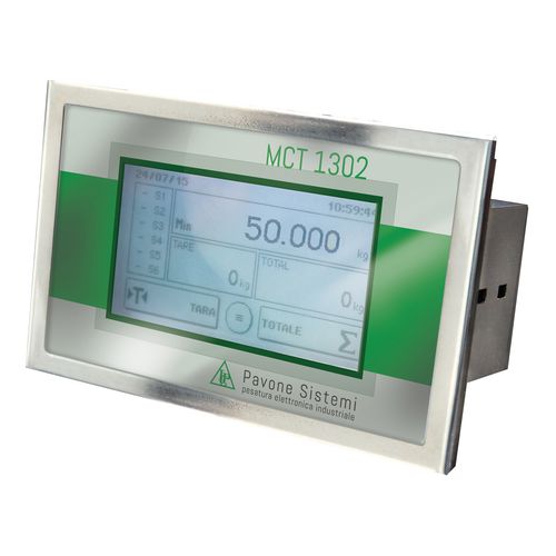 Wägecontroller mit Touchscreen - MCT 1302 - Pavone sistemi