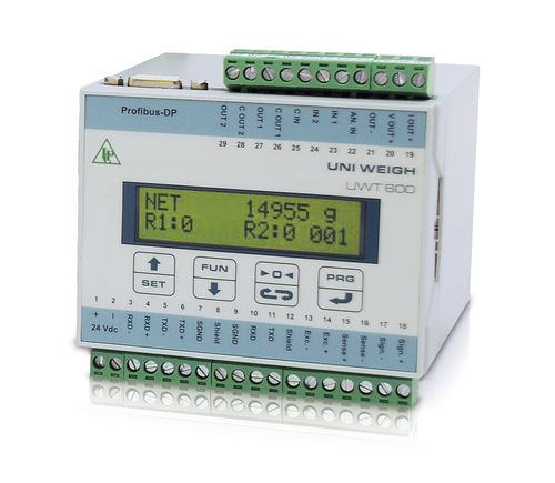 Wägetransmitter mit Analogausgang - UWT 600 - Pavone sistemi - Modbus RTU / Hutschienenmontage