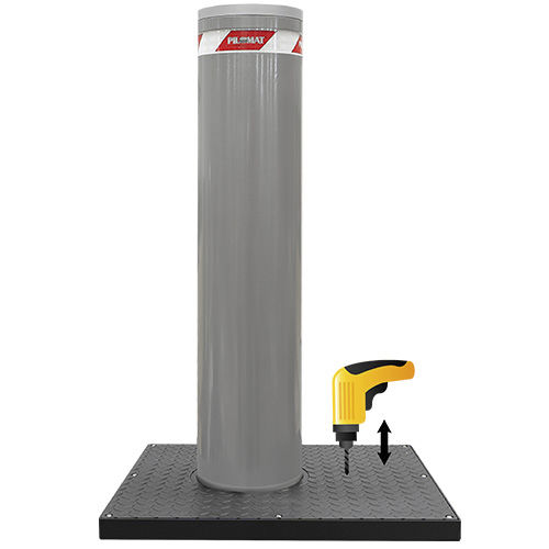 Manueller versenkbarer Poller - 275/M50 1200SA - PILOMAT - pneumatisch / Hochsicherheit