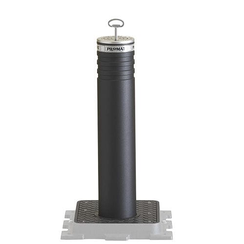 Halbautomatischer versenkbarer Poller - 127/P 500SA - PILOMAT - pneumatisch / für Fußgängerzone / Stahl