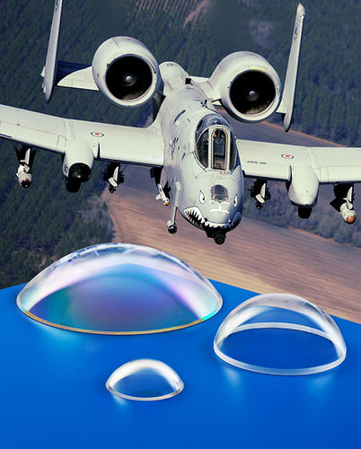 Optisches Glas / Kuppel - MELLER OPTICS - Quarz / Germanium / aus Saphir