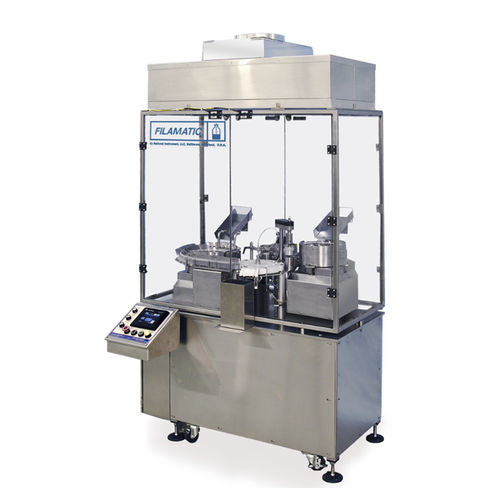 Abfüll- und Schraubverschlussanlage / Monoblock - Mini-Monobloc - Filamatic - flexibel / für Schlauch / für Fertigprodukte