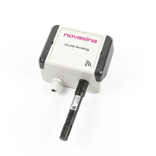 Analog-Signaltransmitter / zur Feuchtigkeitsmessung - nLink Analog IP - Novasina AGnsens-ht-eis - zur Temperaturmessung / kabellos / 4-20 mA