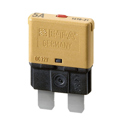 Thermoschutzschalter - 1610-21 series - E-T-A - mit manueller Rücksetzung / einpolig / Miniatur