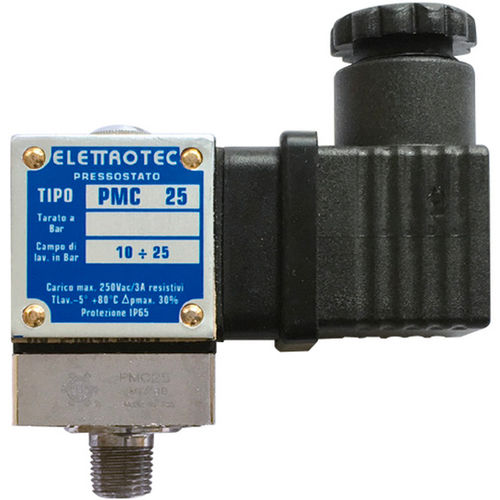 Druckschalter mit einstellbarem Kolben - PMC - ELETTROTEC s.r.l. - Membran / SPDT / für DIN-Schiene