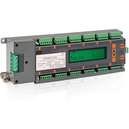 Einphasiger elektrischer Energiezähler - BFM136 - SATEC - dreiphasig / für DIN-Schiene / Einbau