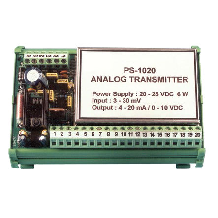 Analoger Wägetransmitter - PS-1020 - Vishay Nobel Transducers - Hutschienenmontage