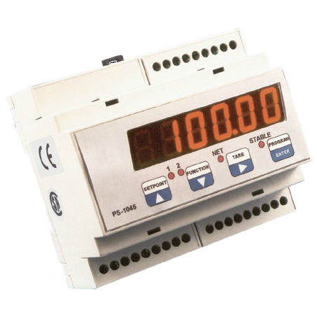 Digitaler Wägeindikator/Transmitter - PS-104 series - Vishay Nobel Transducers - für DIN-Schiene / wasserdicht / analog