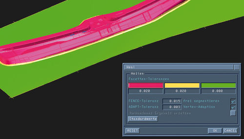 CAD-Software - HEALER - TEBIS - Analyse / Oberflächenmodell