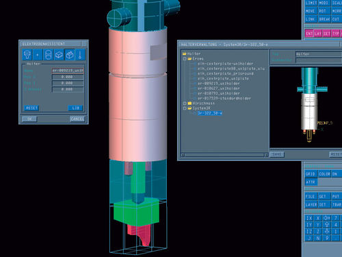CAD-Software - TEBIS - für Elektrode