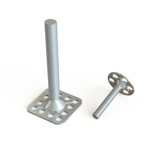 Verbindungsplatte mit Stift - PRS series - Specialinsert s.r.l. - zum Kleben / Edelstahl / verzinkter Stahl