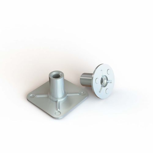 Verbindungsplatte mit Hülse - BRPY series - Specialinsert s.r.l. - zum Kleben / gegossen / Edelstahl