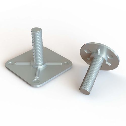 Verbindungsplatte mit Stift - PRY series - Specialinsert s.r.l. - zum Kleben / Edelstahl / verzinkter Stahl
