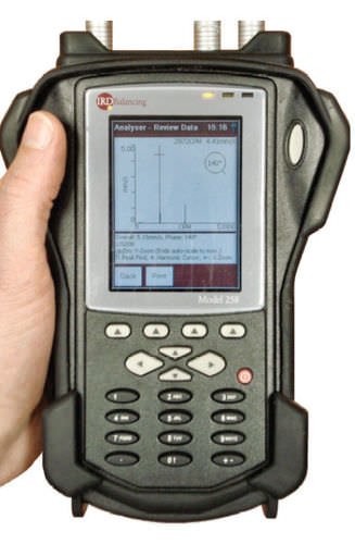 Schwingungsanalysegerät zum Auswuchten von Drehmaschinen - 258V - IRD Balancing - tragbar / FFT / Tachometer