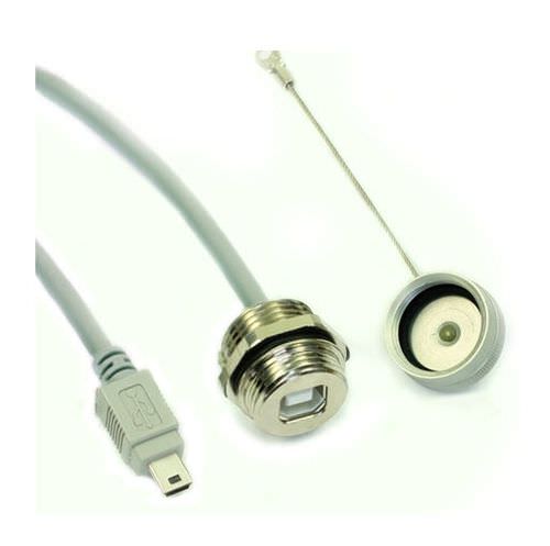 USB-Kabelbaum - KAB-IP67-VM-USB-B-F-USB-MINI-B-M-0500RK - ES&S Solutions - gepanzert