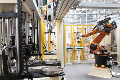 Manipulator für Produktion - AZS.4 - Labortech s.r.o. - elektrisch / mit Greifsystem / für Teile