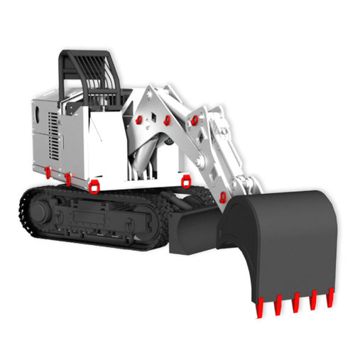 Mittelgroßer Bagger - EZ-KO250 - FAMUR - auf Raupen / elektrisch / für Untertagebau