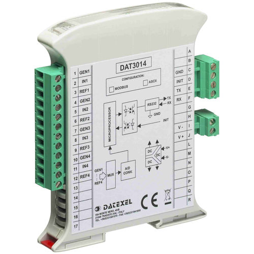 Digitales E/A-Modul - DAT3011 - DATEXEL SRL - analog / RS-485 / Modbus