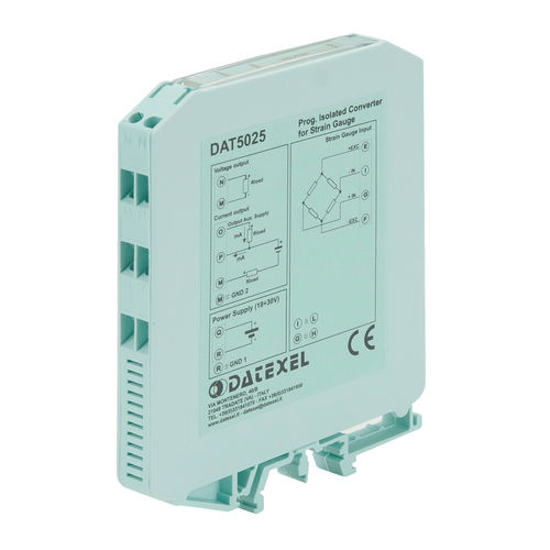 Analog-Wandler - DAT5025 - DATEXEL SRL - 1 Analogausgang / für Lastmesszelle / für DIN-Schiene