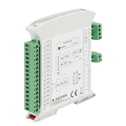 Analoges Eingangsmodul - DAT3017-I - DATEXEL SRL - Modbus RTU / RS-485 / RS-232