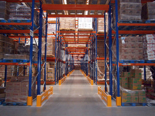 Regal für schwere Lasten - MECA STORAGE SYSTEMS - für Schachteln / Paletten / für enge Gänge