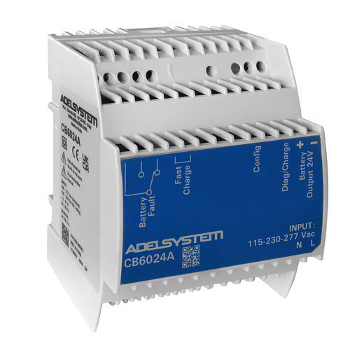 Batterieladegerät auf DIN-Schiene - ADELSYSTEM