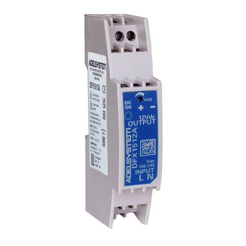 Stromversorgung für DIN-Schiene - DFX1512A - ADELSYSTEM - 1U / AC/DC / Einfachausgang